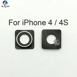 1pc 100% Original Back Camera Cover Lens For iPhone 4 4S 5 5S 5C SE Crystal Protector Glass Lens + Frame