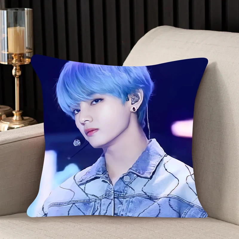 New Pillow K-Kim TaeHyungs Slips Pillow Covers Bedding Comfortable Cushion Good For Sofa Home Car High Quality Pillow Cases gift