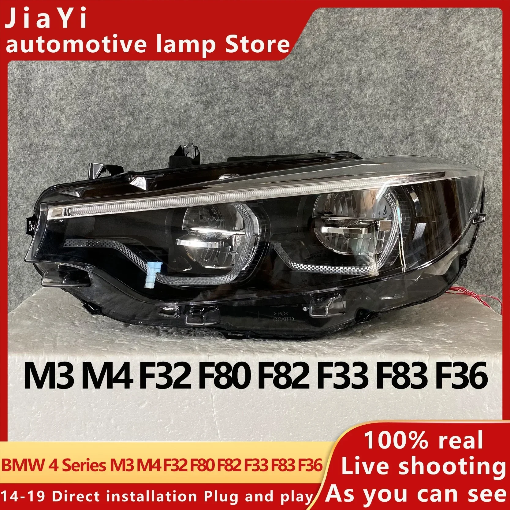

Popular Hot sell Suitable for 4 Series F32 F82 F33 F83 F36 2013-2016 Angel Eye LED Headlight Assembly M4 Model Plug and Play