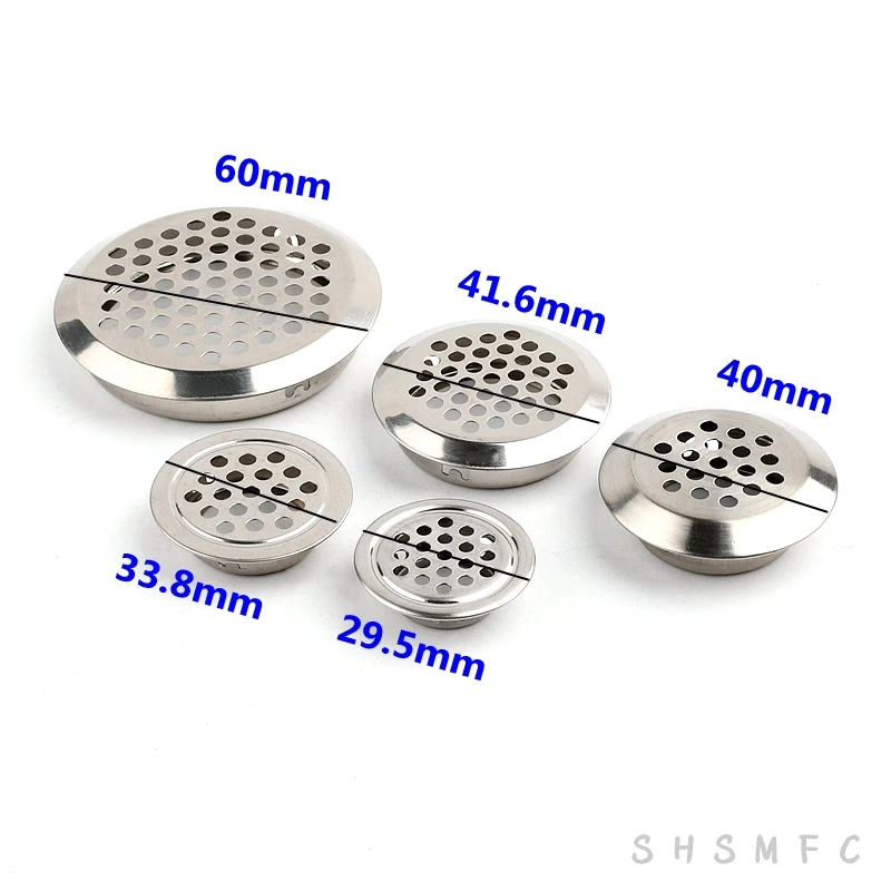 2~100PCS Diameter 29.5,33.8,40,41.6,60mm Stainless Steel Mesh Cover Filter Fish Tank Filter Round Screen Stainless Steel