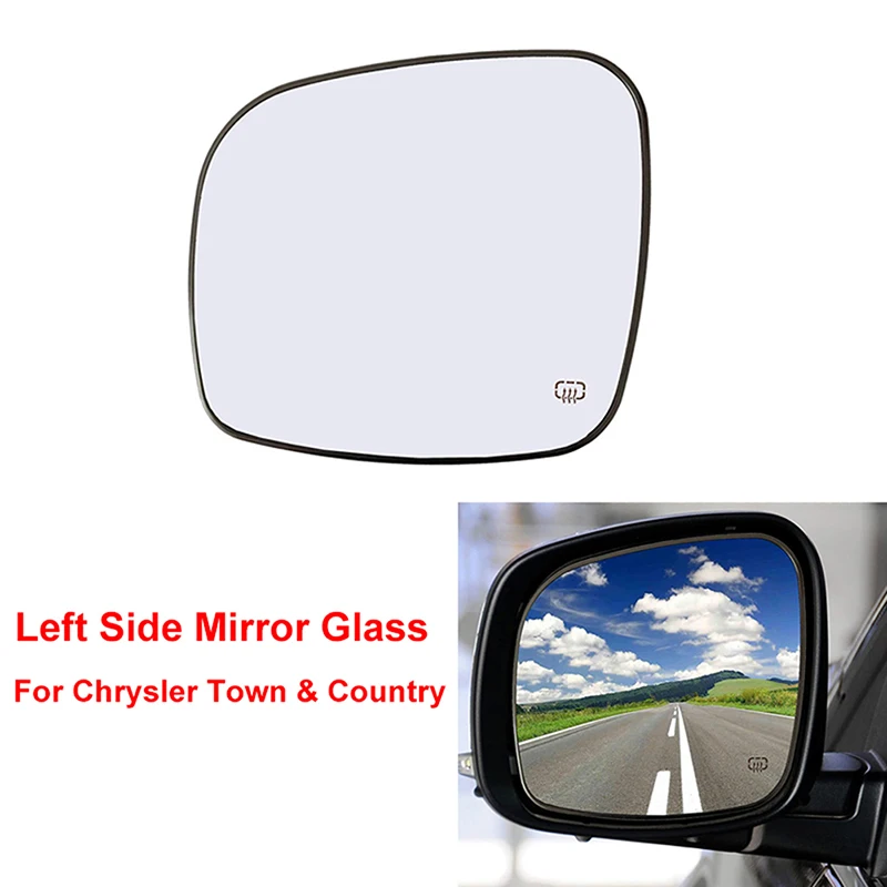 Left Right Heated Rear Mirror Glass for Chrysler Town & Country 2008-2016 for Dodge Grand Caravan C/V 2008-2011