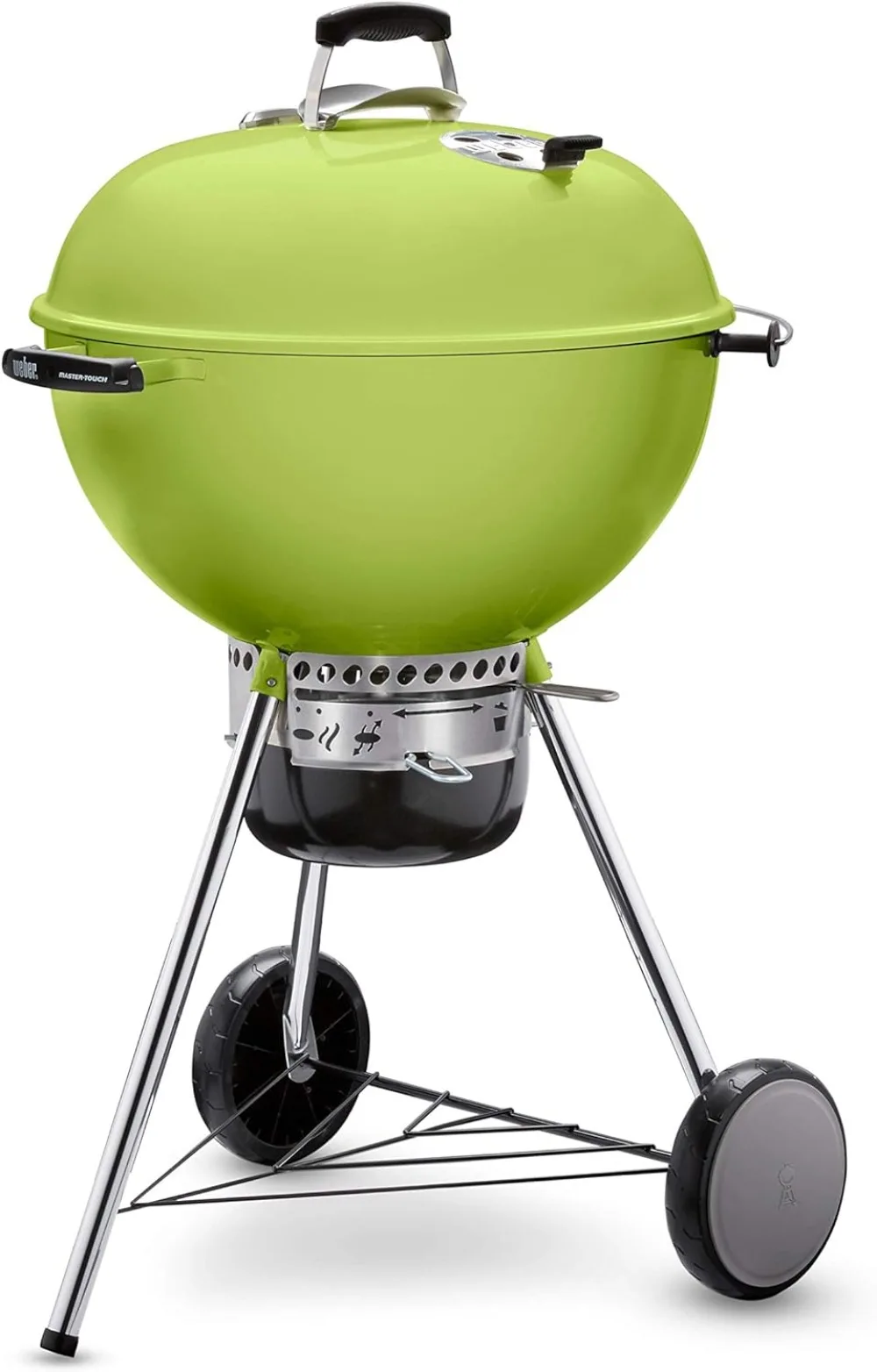 

22" Charcoal Grill, Spring Green,With Cover Bracket, Extra Space, High Insulation, Easy To Clean,Suitable for Camping Trips