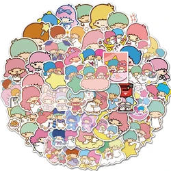 10/30/50/100pcs Cute Sanrio Little Twin Star Stickers Aesthetic Kawaii Cartoon Decal Laptop Phone Motorcycle Sticker for Kids