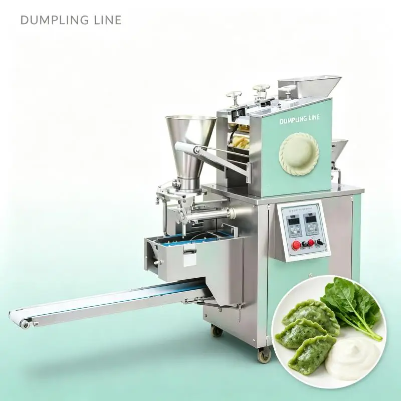 Commercial Dumpling Maker Automatic Dough Sheet Filling Wrapping Forming Equipment for Restaurant Food Processing