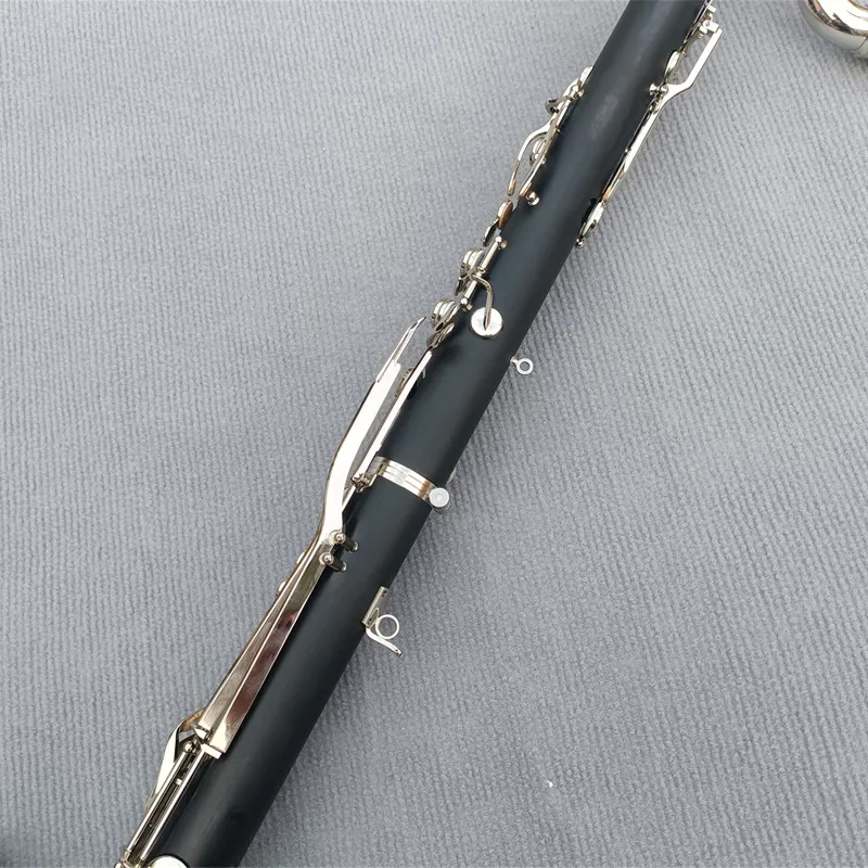 Silver Plated Keys Bass Clarinet Bb Tune Clarinet High Quality Bakelite Instrument With Case Free Shipping Musical Instrument