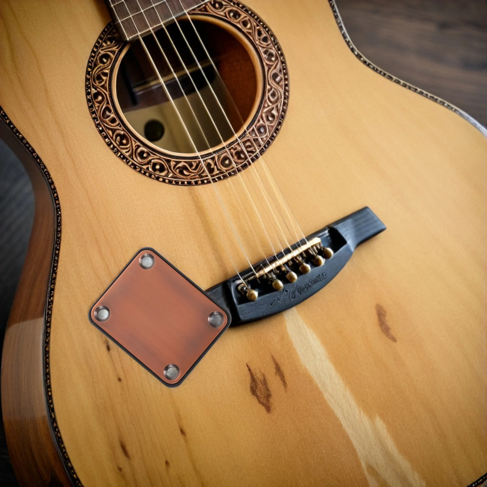 

2pcs Guitar Neck Plate Replacement Set Metal Strength Joint Connector For Electric Bass Guitar With 4 Screws Gv115 Upgrade Part