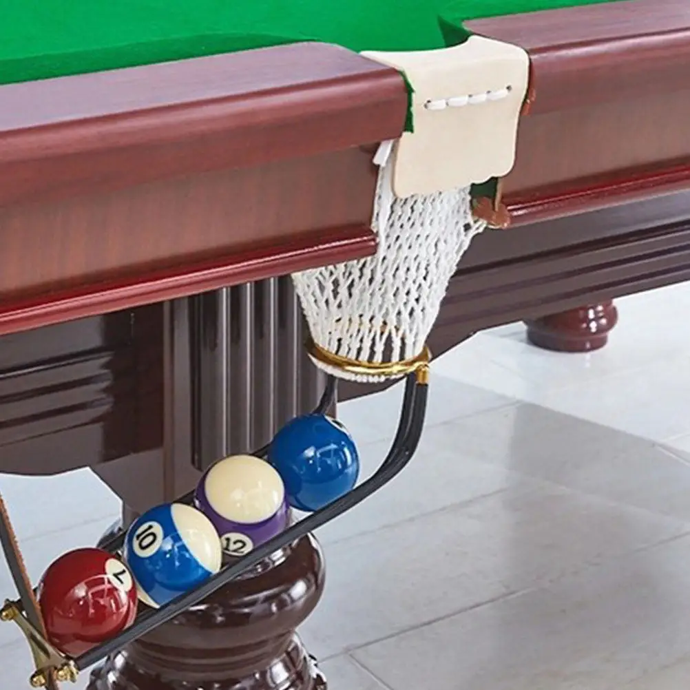 

1pcs Billiard Net Basket Nylon Durable Storage Container For Pool Table Drop Ball Catcher Side Pockets Snooker Accessories Net