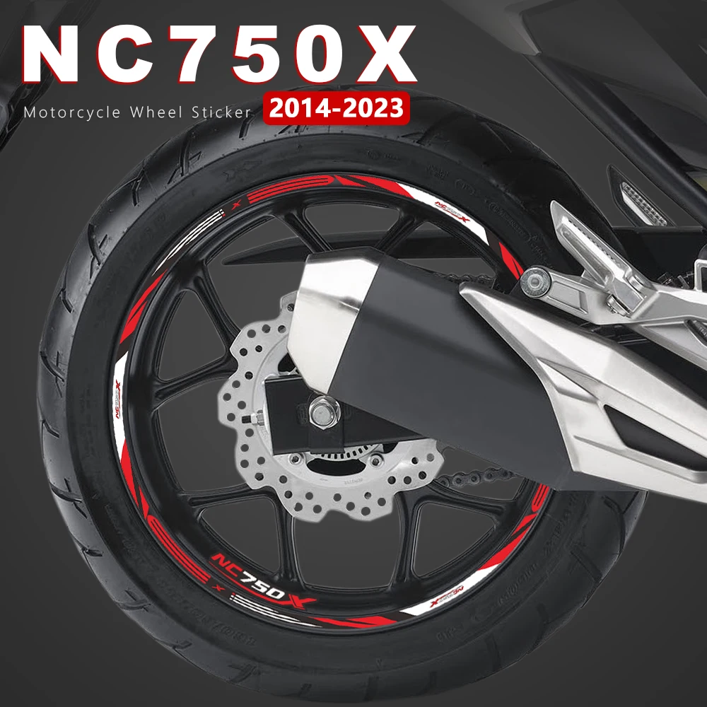 Motorcycle Wheel Sticker Waterproof Rim Stripe NC750X Accessories 2021 for Honda NC750 NC 750 X 750X 2014-2023 2019 2020 2022