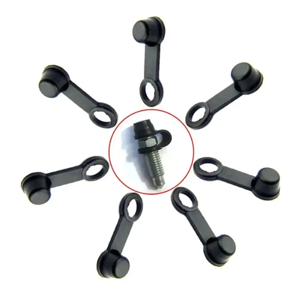 8Pcs Car Brake Screw Cover Car Motorcycle Cap Cover Brake Caliper Bleed Nipple Screw Dustproof Cap Auto Exterior Accessories