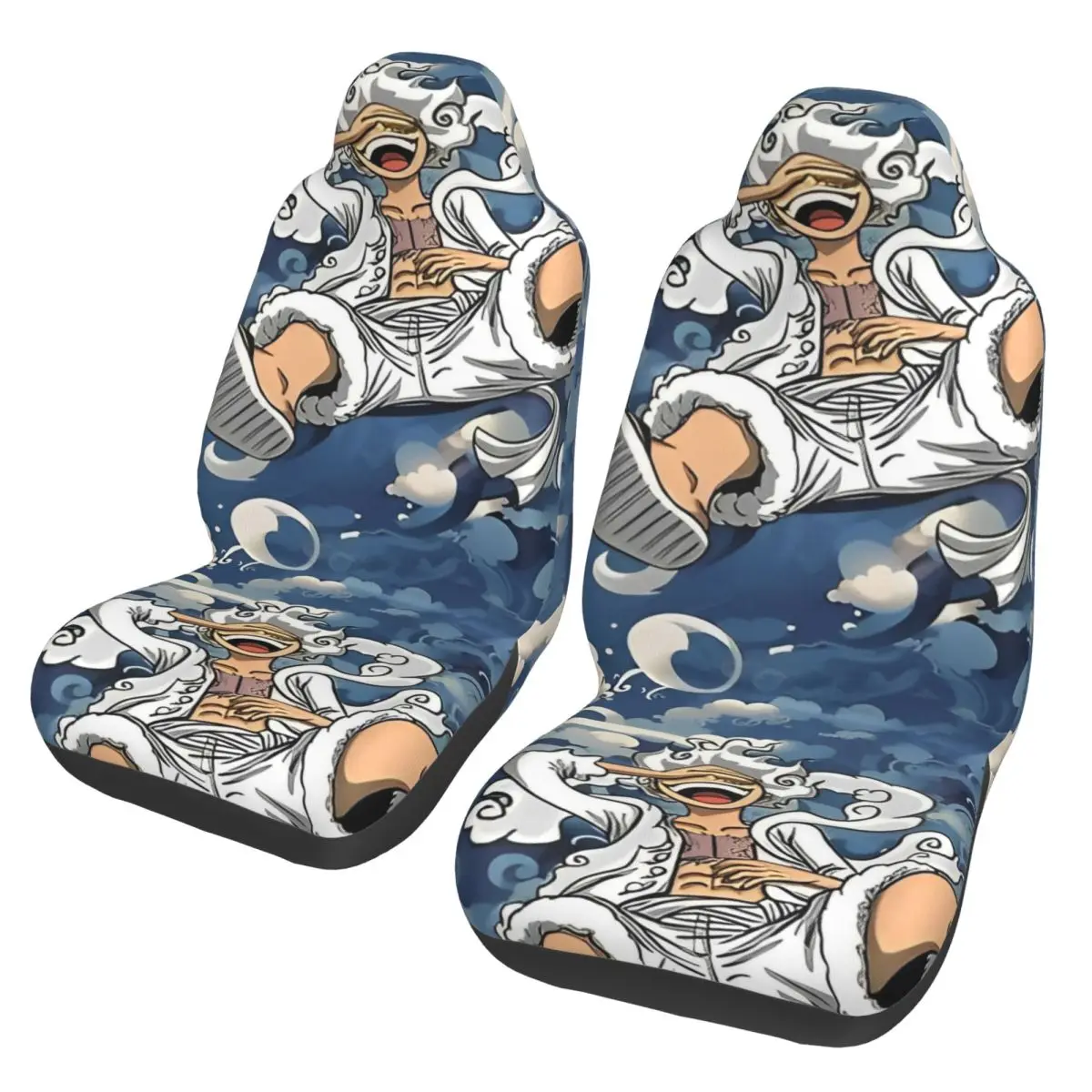 

Универсальный чехол для автомобильного сиденья с изображением аниме-персонажа Луффи из One Piece (5-я передача), всесезонный, для внедорожников, из полиэстера, защитный чехол для сидений.