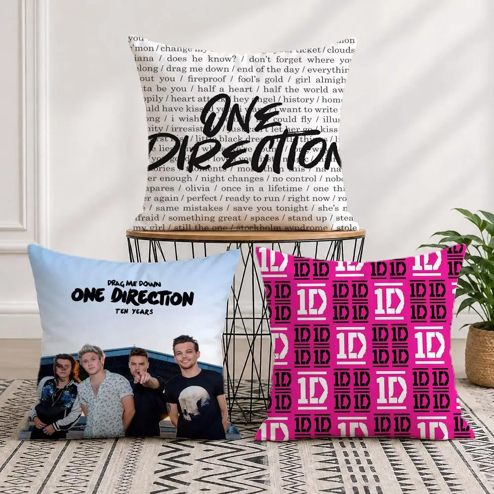 band One Direction Cushion Cover Pillow Cover Nordic Minimalist Throw DoubleSided Print Cushion Case for Sofa Bedroom Decor