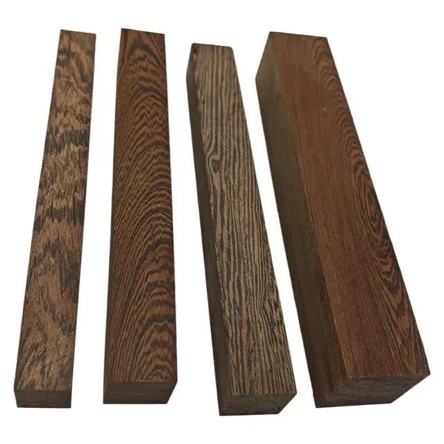 Natural Solid African Wenge Hardwood Square Sticks & Boards Unprocessed Raw Blanks for DIY Hand Carving and Custom Handle Craft 5