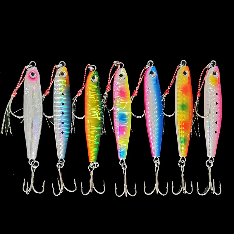 Japan Maria Sea Fishing Boat Long cast iron plate, mackerel, Spanish mackerel, gold lance bait, 45g, 60g