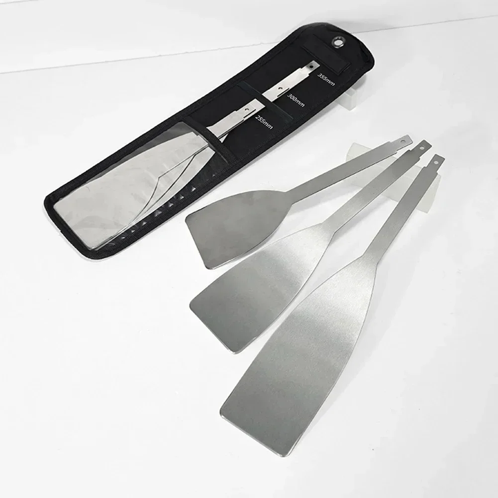 3Pcs Stainless Steel Scraper Blade Car Windshield Electric Disassembly-Knife Glass Disassembler Tools Renovation/Cleaning Tools