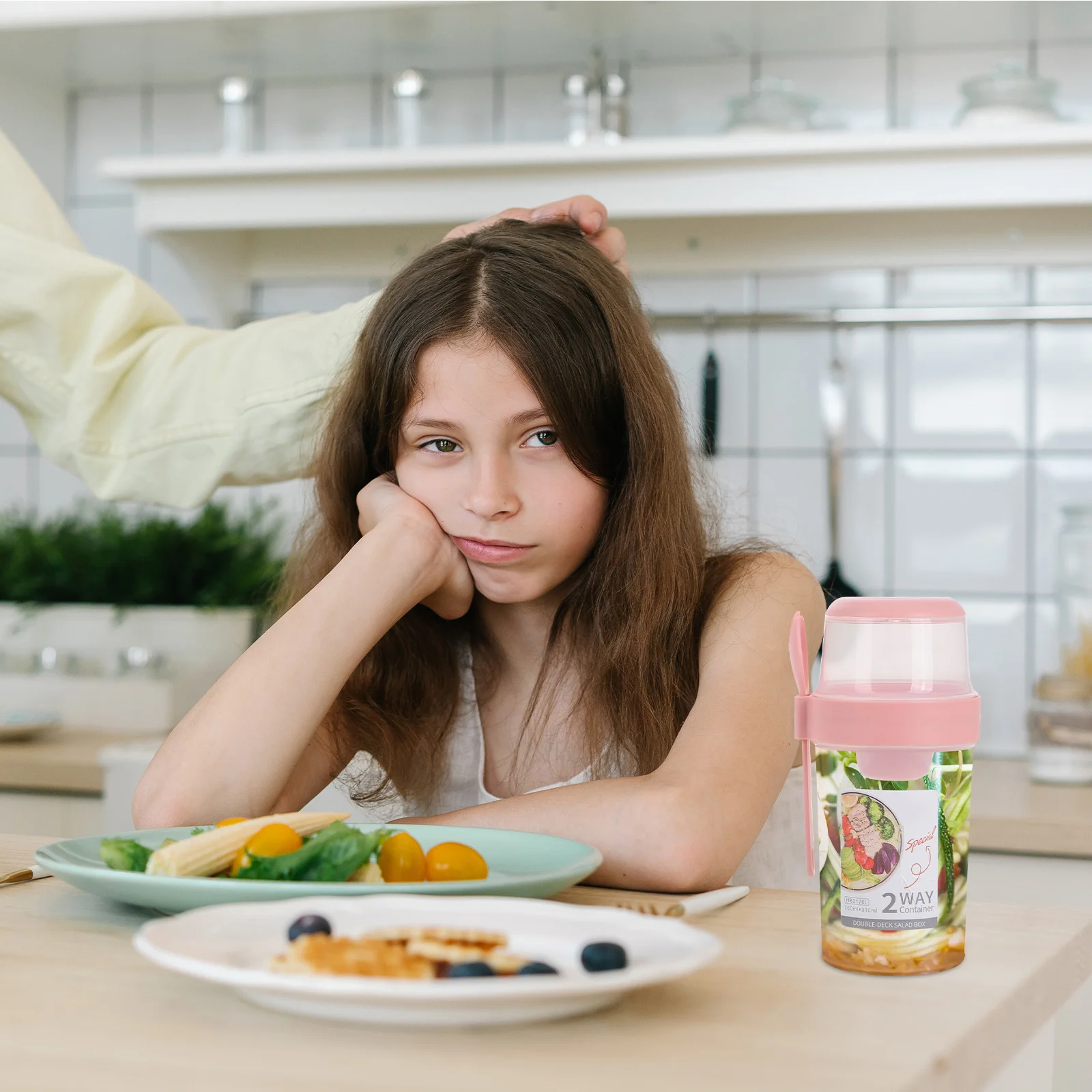 

2pcs Portable Breakfast Cereal Cup With Spoon Leakproof Yogurt Parfait Container Overnight Oats Jar Salad Shaker Reusable Snack