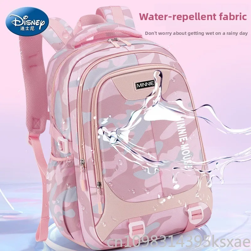 Disney Girls School Backpack Lightweight Supportive with Padded Straps and Multiple Compartments for Elementary School Students