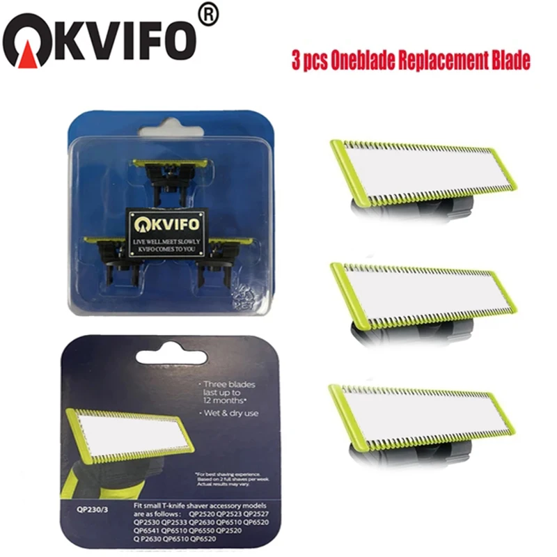 KVIFO 3/4/5 Comb Oneblade Replacement Blade For Original Oneblade QP210 QP220 QP230 QP2520 QP2530 QP2527 QP2533 QP2630 QP6520