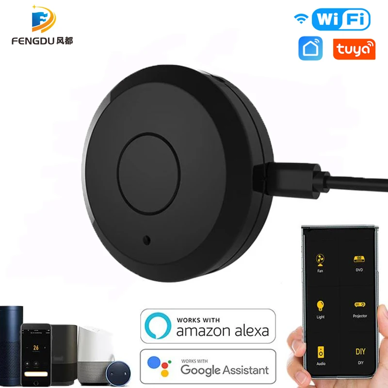 WiFi Smart IR telecomando controllo vocale Smart Home Tuya APP compatibile con Google Assistant Echo Support tutta la casa abilitata in IR