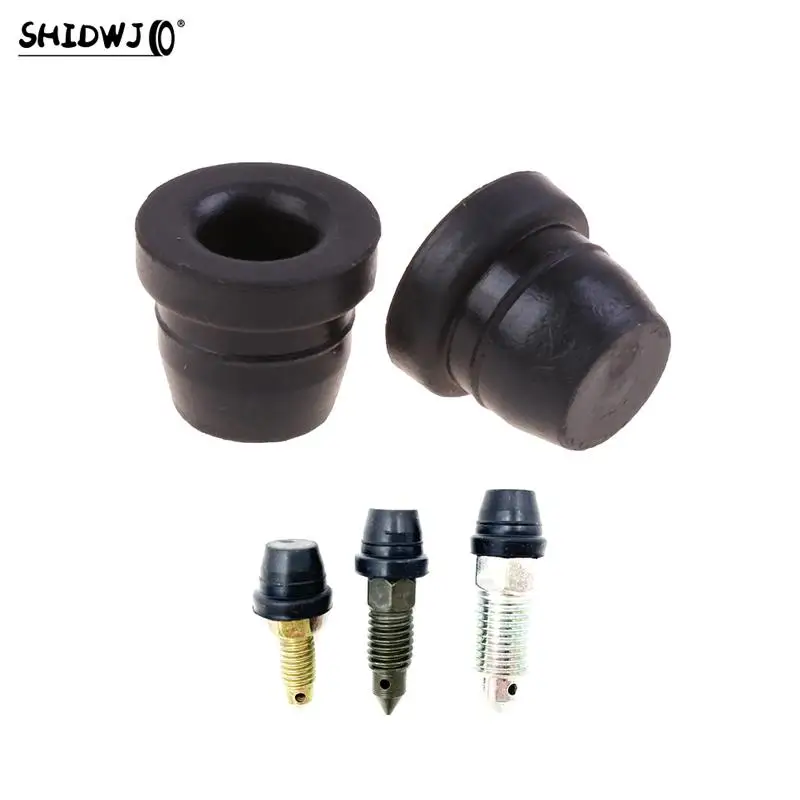 2Pcs/set Car Accessory Auto Car Motorcycle Brake Pump Brake Caliper Bleed Exhaust Screw Nipple High Quality Dust Cap