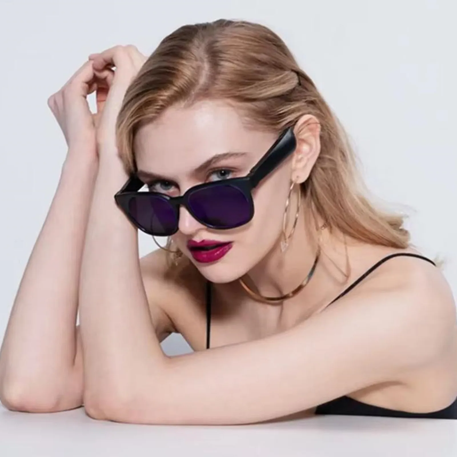 الذكية بلوتوث نظارات الصوت النظارات الشمسية بكلتا الأذنين ستيريو سماعة الهاتف المحمول سيارة القيادة دعوة مشغل موسيقى مستقطب لاسلكي