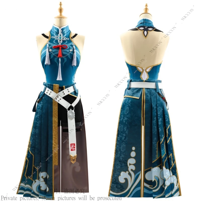 Feixiao cosplay jogo honkai: star rail traje peruca prop roleplay terno elegante glorgrous doce batalha uniformes festa de halloween conjunto