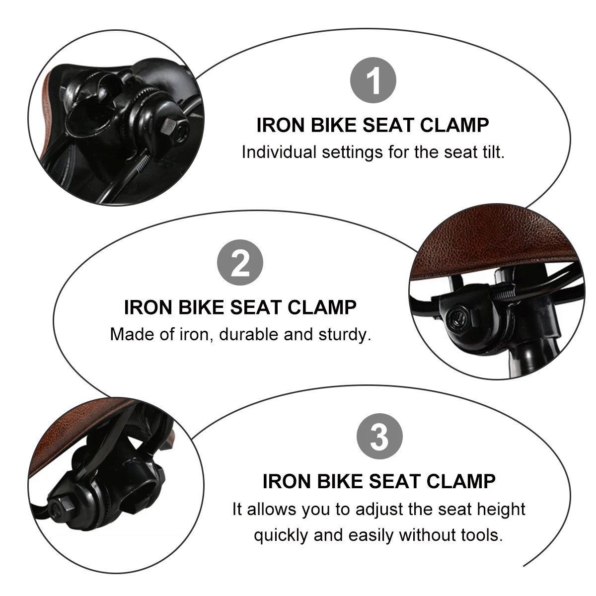 

Seat Cushion Clamp Code for Standard Rail Saddles Bike Clamps Bicycle Tube Cycling Post Seatpost Hardware Clips