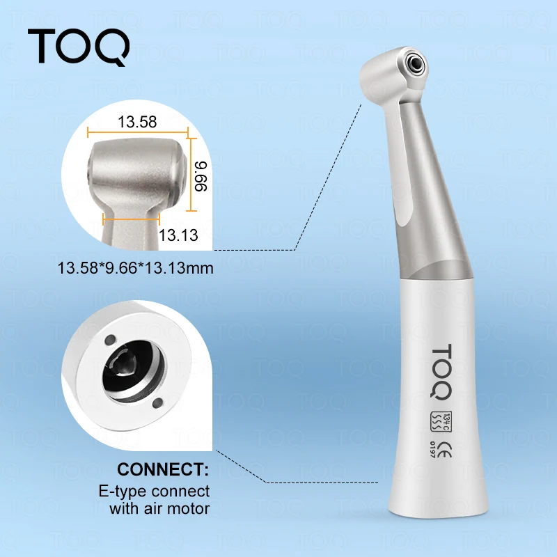 FX Style Low Speed Contra Angle Handpiece 20,000rpm Push Button 1:1 Direct Drive Gear Ratio Apply for CA Burs ø2.35mm