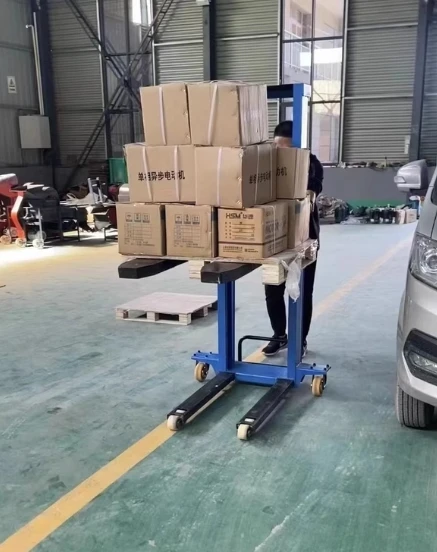 

Portable Electric Lift Forklift 1.3-1.6 Meters Automatic Loading Forklift Lift Pallet Loading and Unloading Handling Artifact
