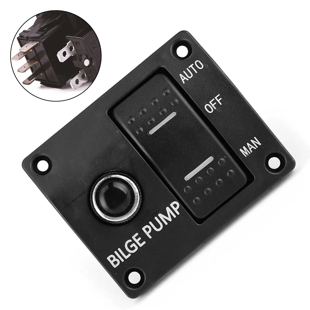 12V Bilge Pump Rocker Diaphragm Pump Switch For Boats Bilge Pump 12v Bilge Pump Marine Panel Switch Boat Accessories