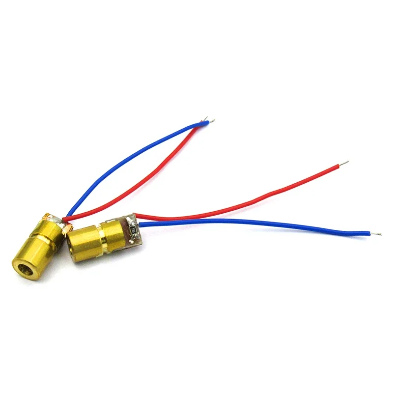 5V laser head, laser diode, dot-shaped, copper semiconductor laser tube, 6MM outer diameter