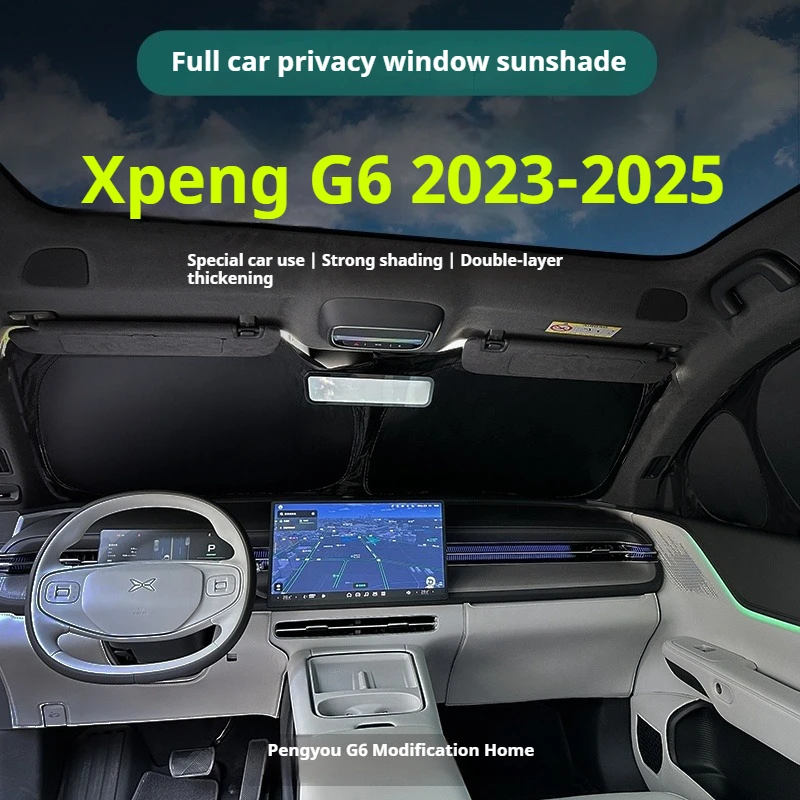 

Fit for Xpeng G6 2023 2024 2025 Xiaopeng G6 Front Windshield Sunshade Sunshade Curtain with Heat Insulation Sun Protection