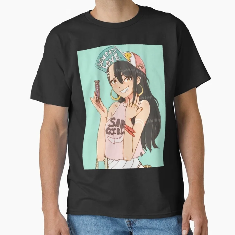 

Drawing For Otaku Dont Toy With Me, Miss Nagatoro Anime T shirt Large size Tops Manga Graphic Print Y2k Clothes Cartoon Tee