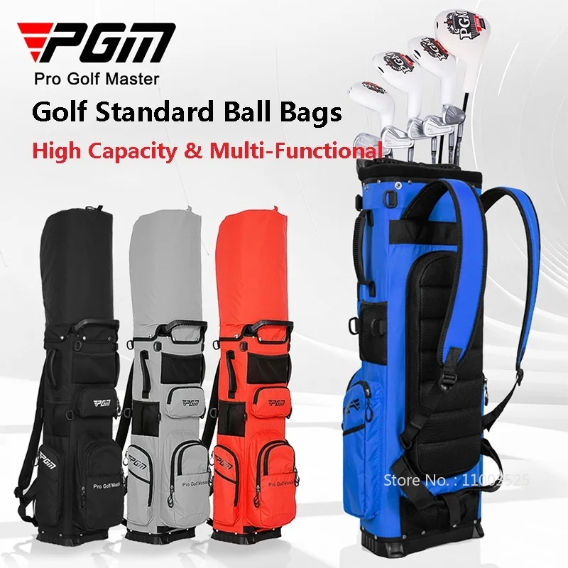 

PGM Lightweight Golf Standard Ball Bags High Capacity Waterproof Golf Backpack Portable Stand Package Can Hold All Set of Clubs