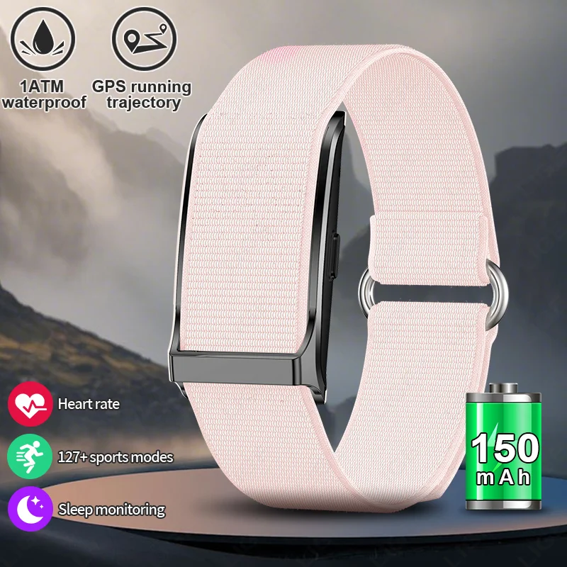 

LIGE 2026 No Screen Smart Bracelet Pedometer Sports Fitness Tracker Heart Rate Sleep Monitoring GPS Running Trajectory Men Watch