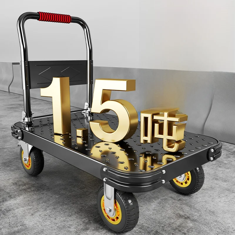 carrello-manuale-con-piano-in-lamiera-d'acciaio-carrello-a-pianale-veicolo-per-traslochi-rimorchio-domestico-carrello-impilabile-trattore-in-miniatura