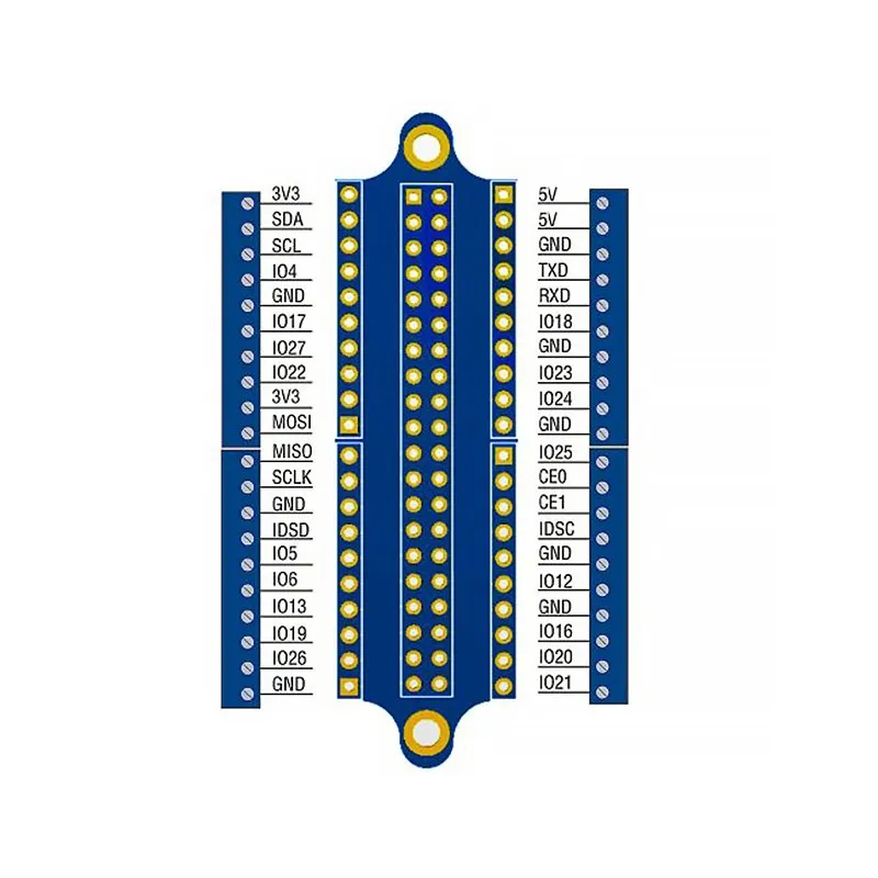 Raspberry Pi GPIO Expansion Board Mini Screw Terminal 40P Pin Lead-out Sticker Acrylic Plate  with Screwdriver for RPI 4B