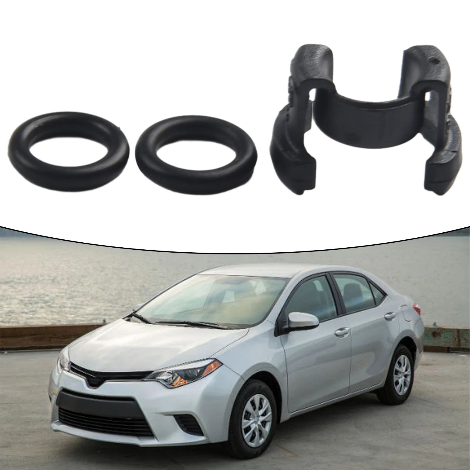 1Set Car A/C Condensor Fastener Hard Line Lock Clamp Clip 88718-1E150 For Toyota 2018-2022 Plastics Accessories For The Car