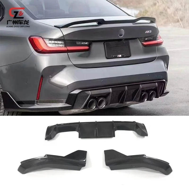 High Quality Carbon Fiber Rear Lip Rear Winglets For BMW M3 G80 M4 G82 G83 2021-2022 Car bumpers Car bodykit