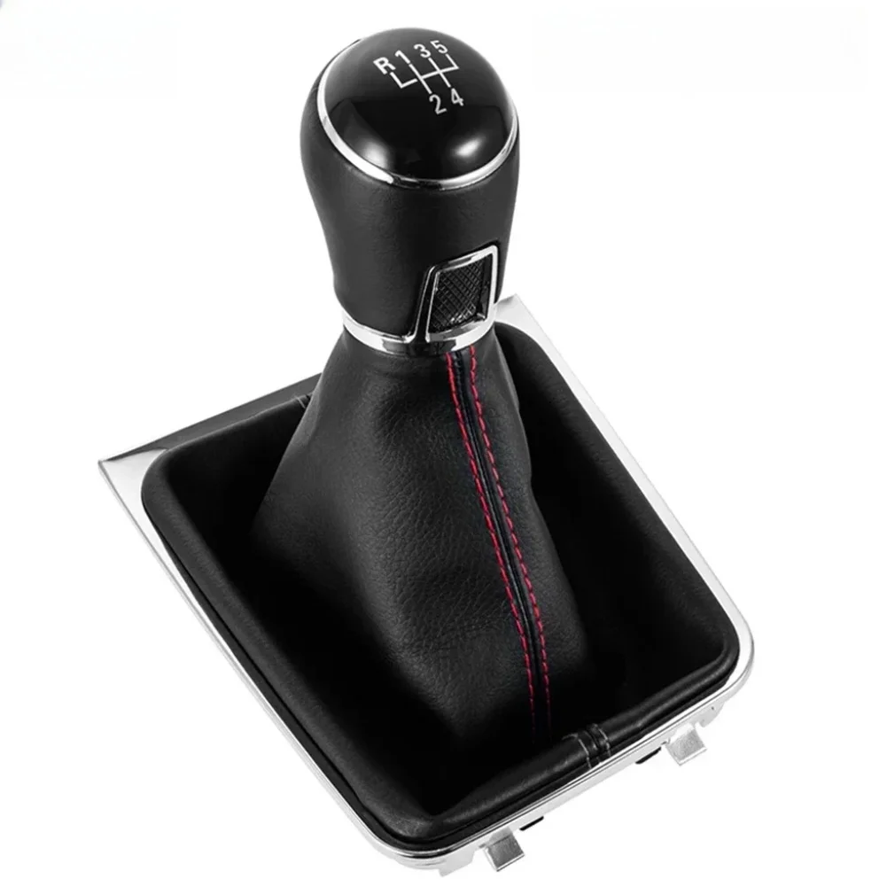 ゴルフ7-mk7-2013-2018-gti-gtd-マニュアル-5-6速用-レザー仕上げ-インテリアアップグレード-ギアシフトノブ（ブーツ付き）