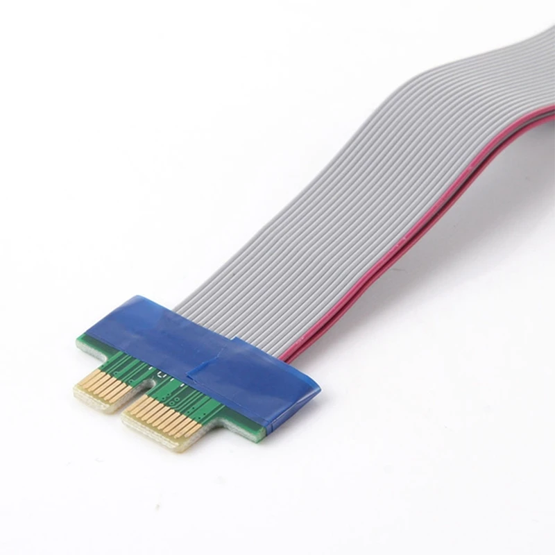 2 шт. PCI-E Express 1X до 16X Райзер-карта гибкий плоский PCI Express 1 до 16 X адаптер PCI-E Удлинительный кабель