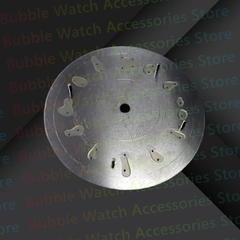 Mod Black Green 33MM Green Luminous Watch Dial Fit For ETA2836 Meiyouda 8215 Pearl Automatic Mechanical Movement