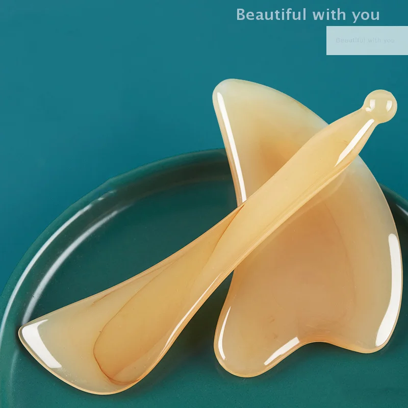 

Skin Scraping Resin Gua Sha Massage Board Guasha Plate Face Eye SPA Massager Scrapers Tools For Face Neck Back Body Legs