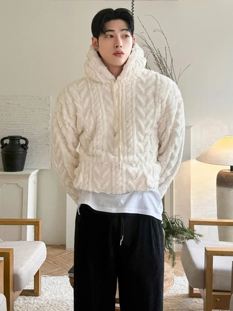 

Fur Collar Pullovers Plus Size Mens Bottoming Shirt Liner Pure Mid-Layer Cotton Hatless Hoodless Turtlenecks Skin-Friendly Woole