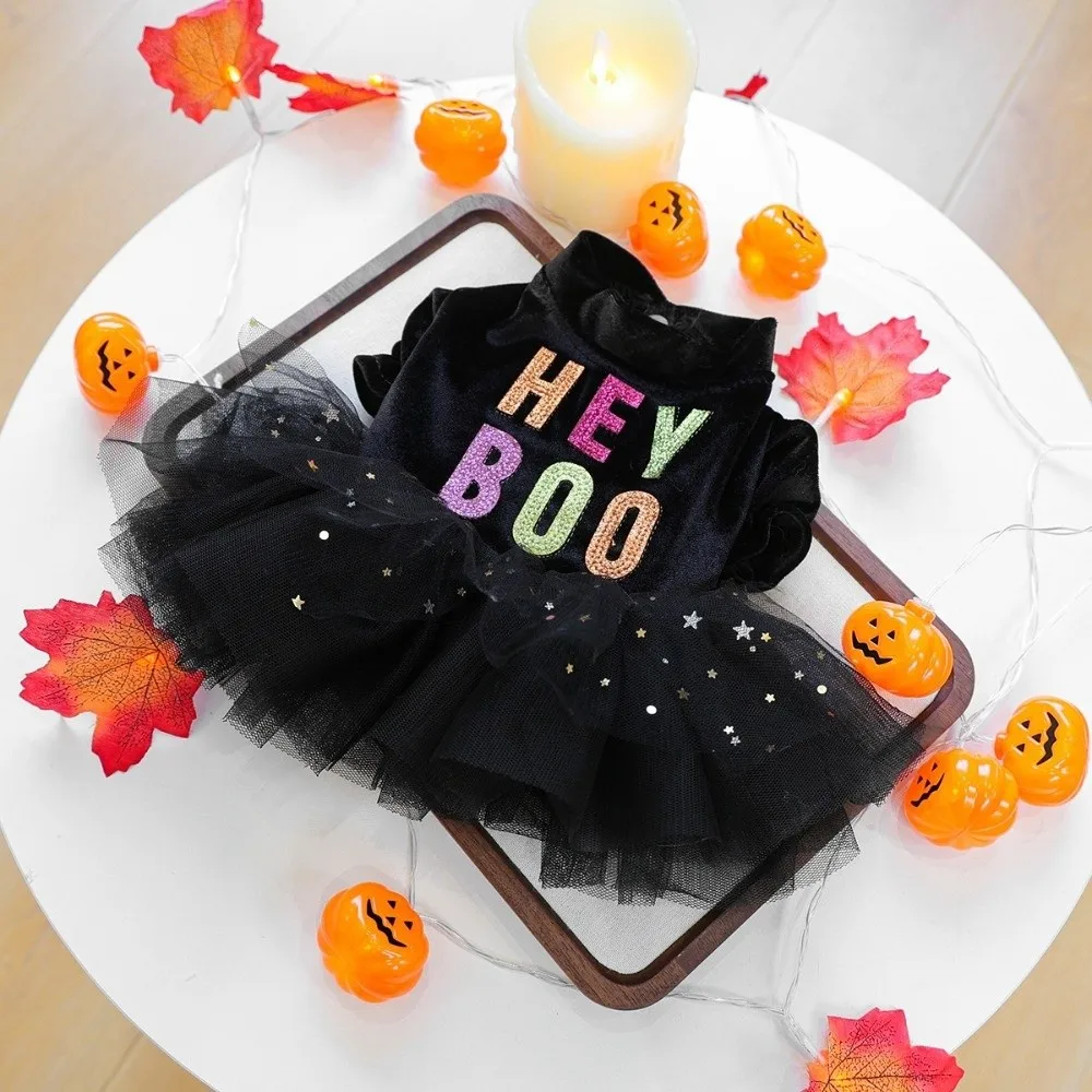 أزياء الجرو، فستان الهالوين للكلاب ذو أرجلين، بلوفر مريح ناعم للكلاب، سويت شيرت أسود للجرو للهالوين