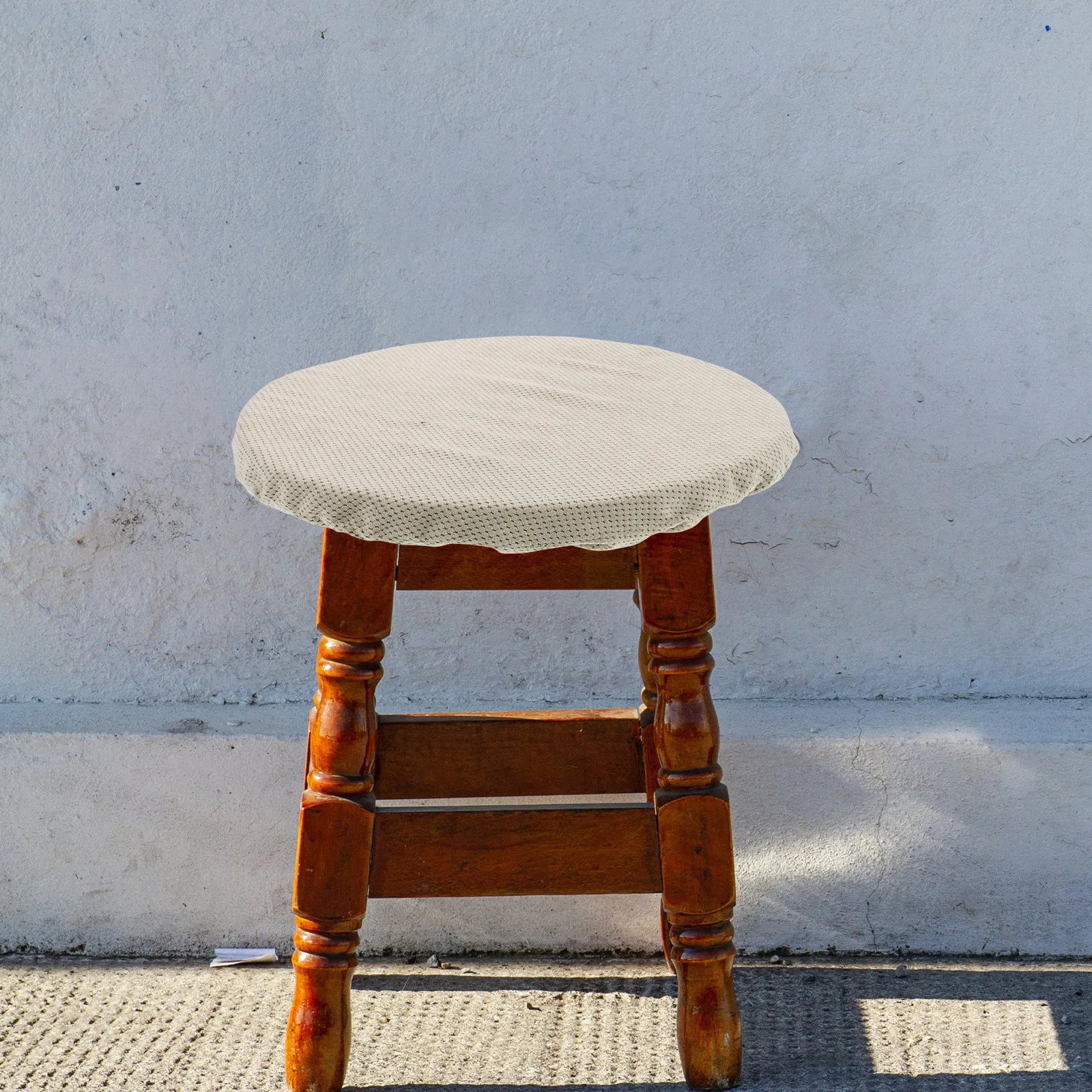 Telescopic Folding Stool Cushion Round Non Slip Seat Pad Removable Outdoor Camping Fishing Hiking Foldable Chair Pad