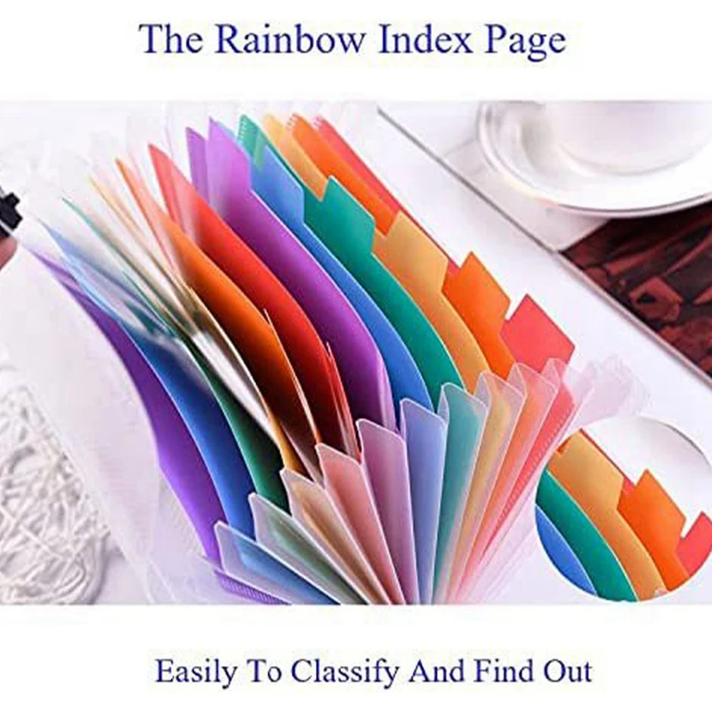 حقيبة تخزين ملفات الأكورديون ، مجلد استلام الفواتير متعدد الطبقات ، حقيبة تخزين المنتج ، 13 شبكة