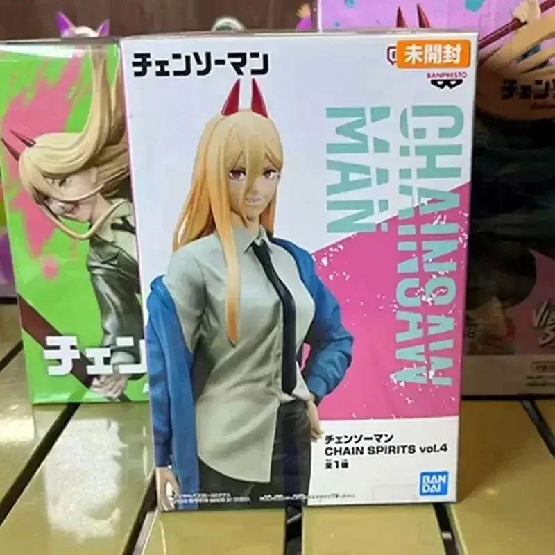 Bandai – tronçonneuse homme puissance Denji Makima Hayakawa Aki, figurine d'action originale, ornements à collectionner, modèle de jouets d'anniversaire