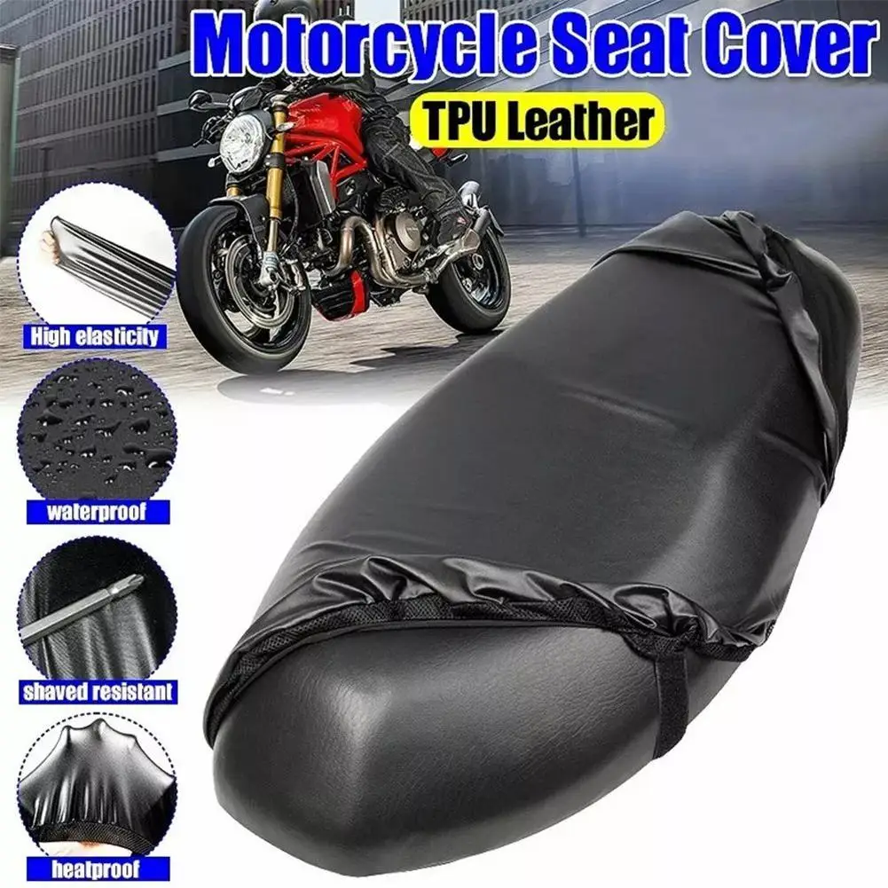 

Motorcycle Cushion Seat Cover Waterproof Dustproof Motorbike Sunscreen Scooter Protector Accessories Cover Rainproof Univer S7N7