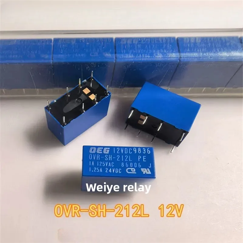 5PCS/LOT  OEG OVR-SH-212L Signal Relay 12VDC 8Pin 1A Electroacoustic Device
