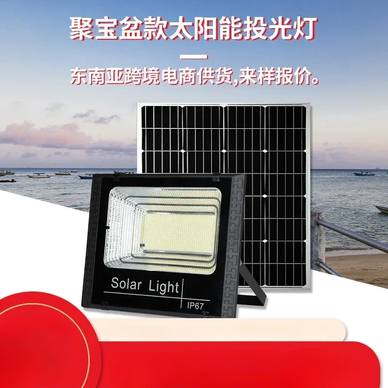 

50-500W Solar Flood Lights Remote Control Solar Powered Spotlight Outdoor Waterproof IP67 Villa Street Lighting Adjustable Angle